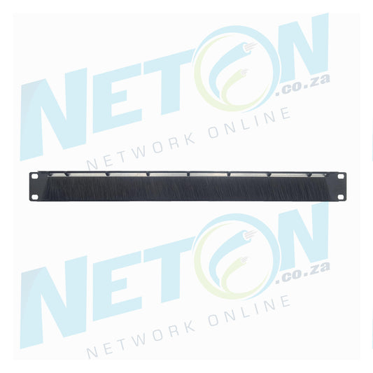 19" 1U Brush Panel