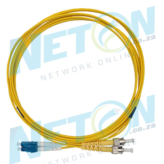 LC/UPC - ST/UPC Duplex Single Mode Patch Lead