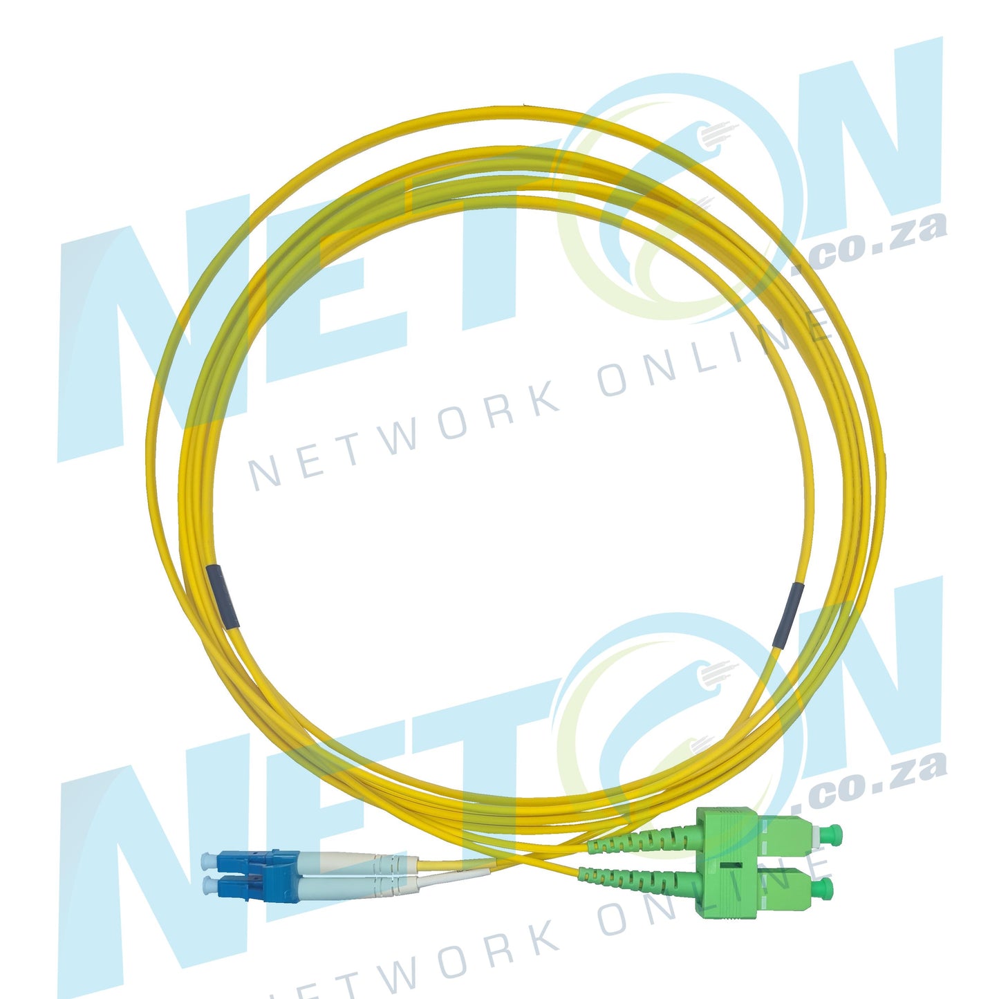 LC/UPC (Blue) - SC/APC (Green) Duplex SM Single Mode Fibre Patch Lead