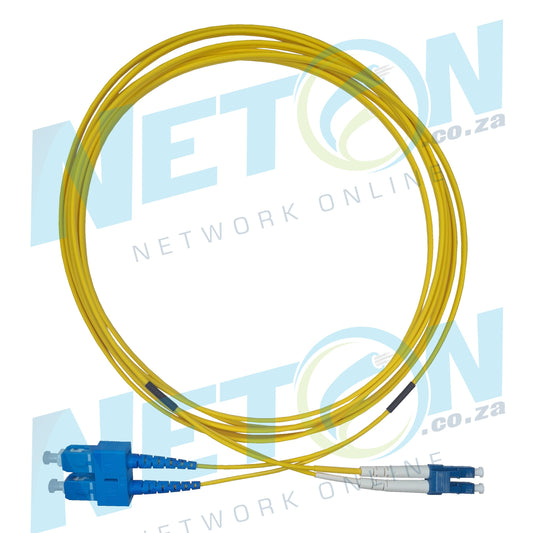 LC/UPC (Blue) - SC/UPC (Blue) Duplex SM Single Mode Fibre Patch Lead