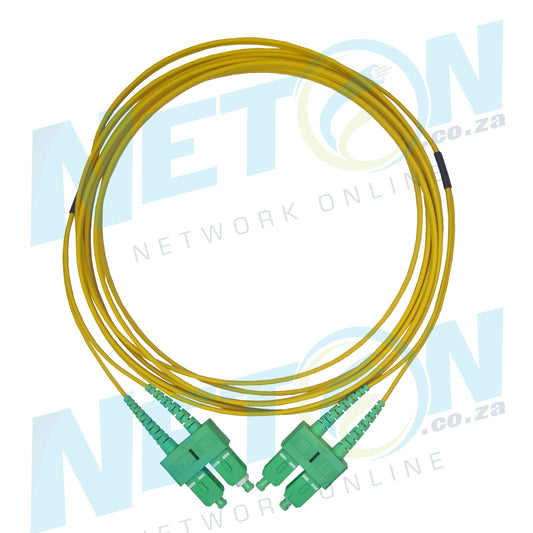 SC/APC (Green) - SC/APC (Green) Duplex SM Single Mode Fibre Patch Lead