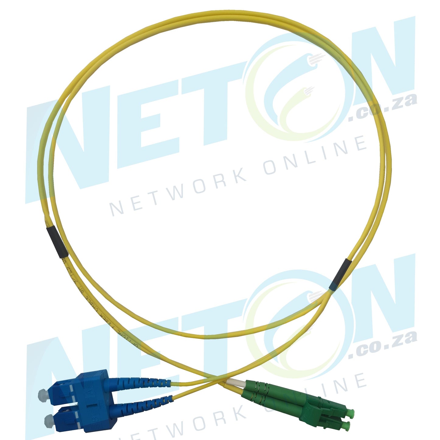 LC/APC (Green) - SC/UPC (Blue) Duplex SM Single Mode Fibre Patch Lead