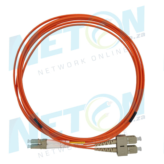 LC - SC MM Multimode Fibre Patch Lead (OM2 & OM3 & OM4)