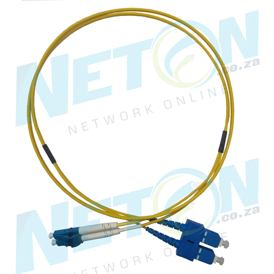LC/UPC (Blue) - SC/UPC (Blue) Duplex SM Single Mode Fibre Patch Lead